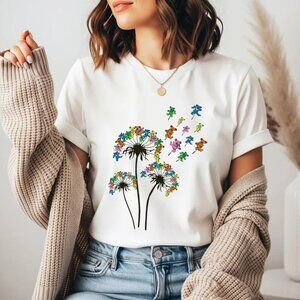 Grateful Dead Dandelion Dancing Bears Gildan Flower T-Shirt